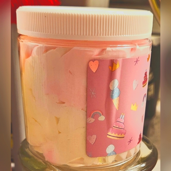 NEW 8oz AMNH Aminnah Birthday Cake Whipped Body Butter Sprinkles Pink White Bath - Picture 6 of 11